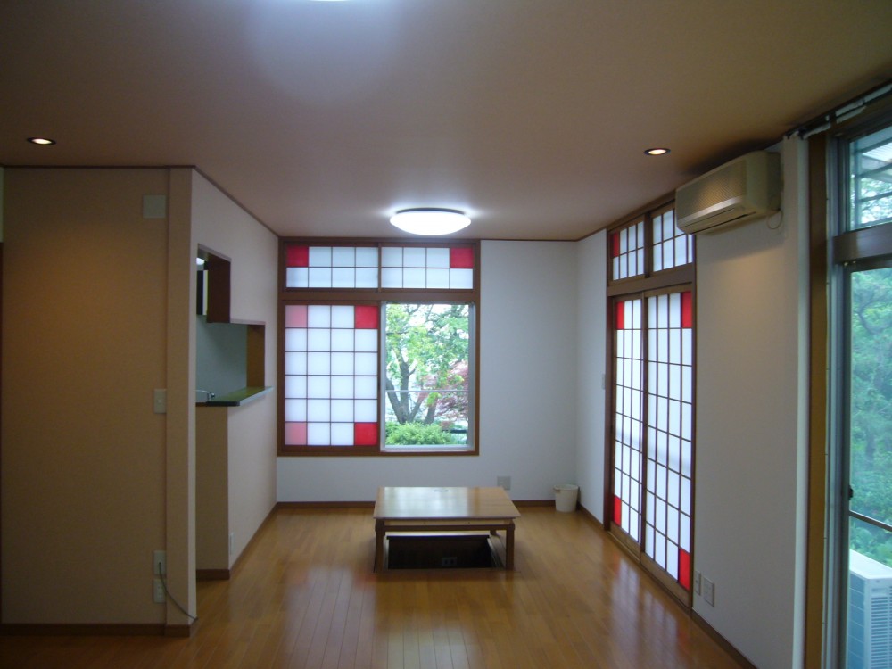 全面リフォーム間取り変更で壁を撤去して3部屋を1部屋の広いLDKにしました大津