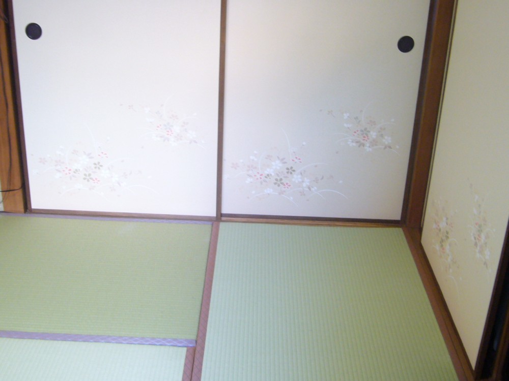 神戸リフォーム　 和室畳を高級いぐさに、襖も障子もすべてリニューアルです