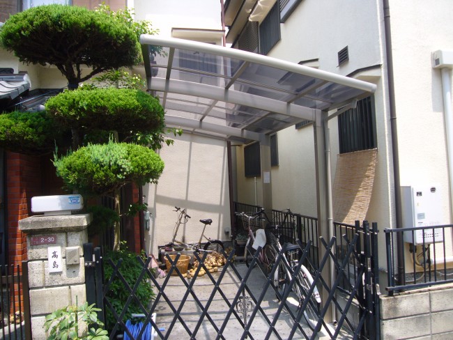 枚方カーポートバイクポートでした　