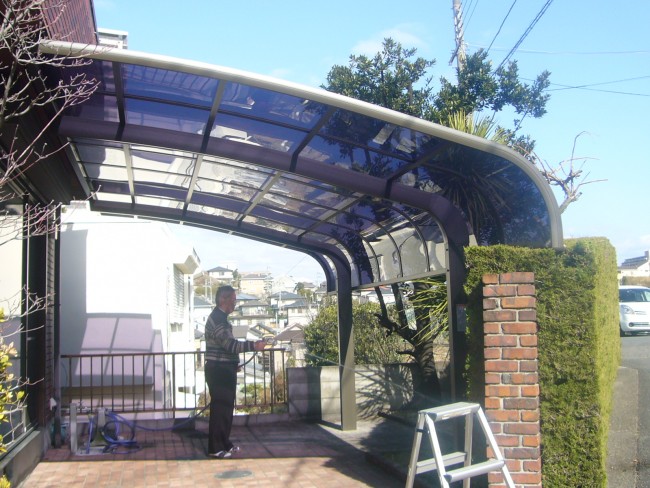 枚方熱線吸収アクアシャインポリカーポネットなので愛車も安心です　