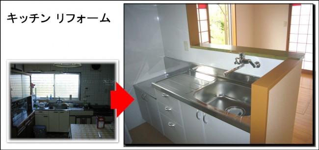 ミニキッチンはとても　おしゃれです