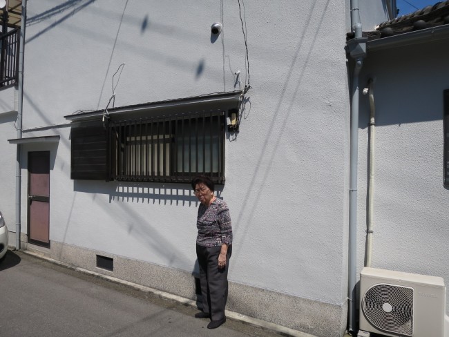 外壁塗装お客さんに挨拶にいってきました大阪市　