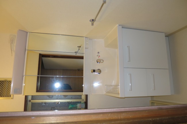 水まわりリフォーム洗面ができて水まわり完了です交野