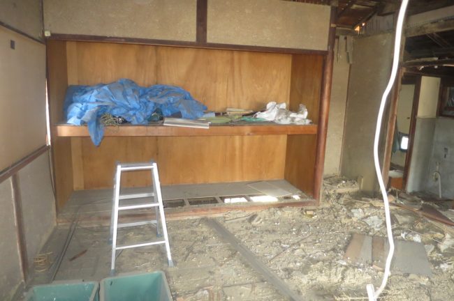 解体工事始まりました枚方