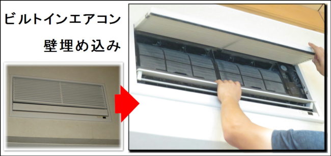 ビルトインエアコンはパナソニック製でした大阪