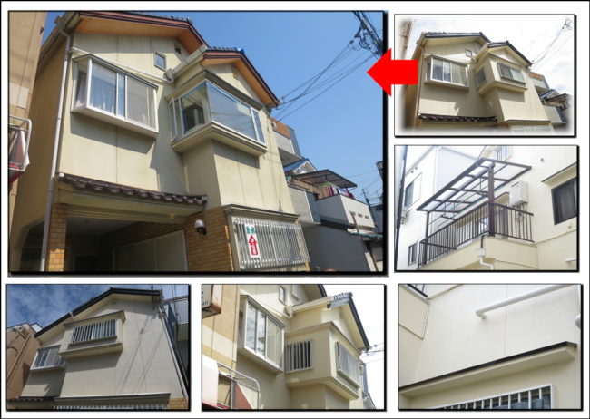 外壁塗装サッシテラスなど多くの業種がはいりました寝屋川