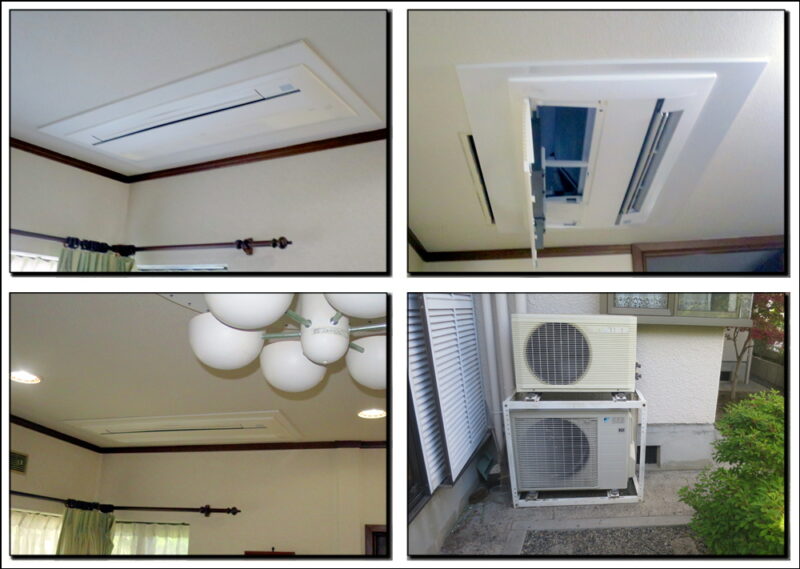 埋め込みビルトインエアコンはダイキン製でした大阪