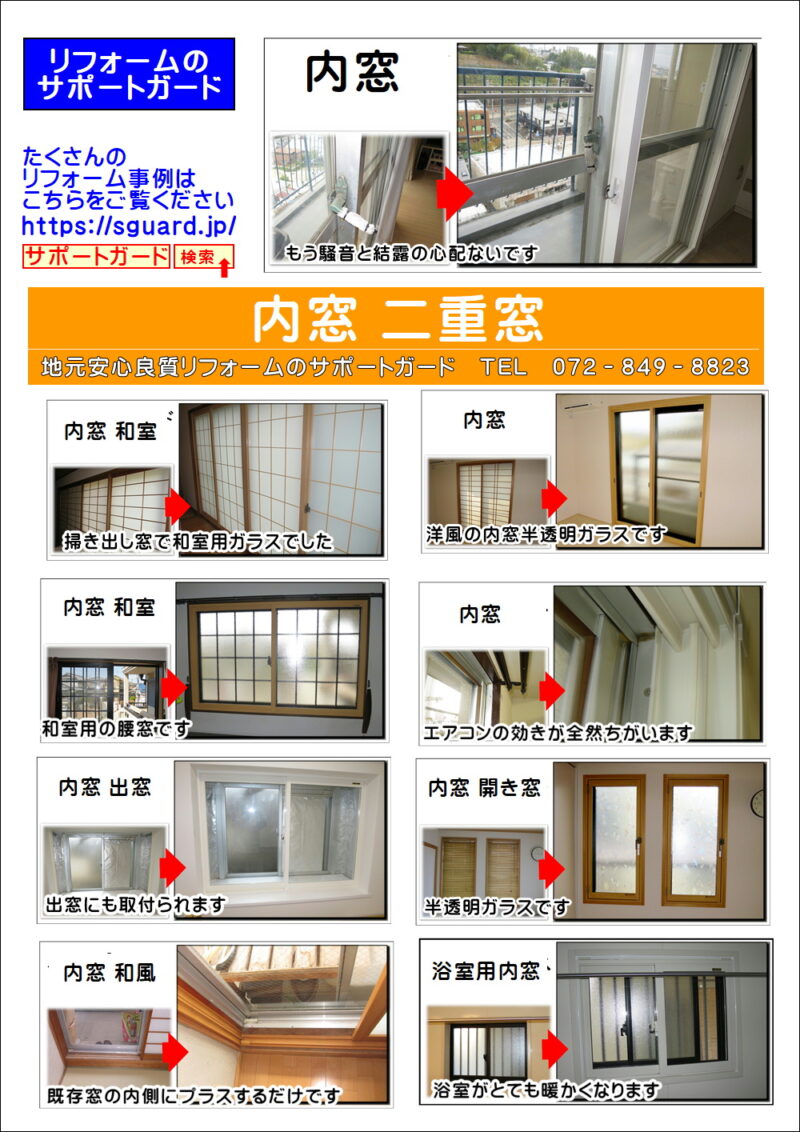 内窓リフォームの打ち合わせに駅前の一戸建てに行きました枚方