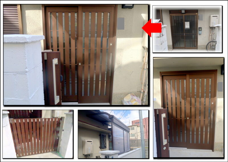 四条畷リフォームは玄関引戸リフォームでした