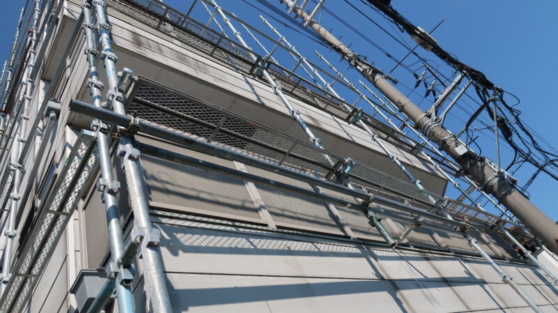 寝屋川で外壁塗装工事はじまりました