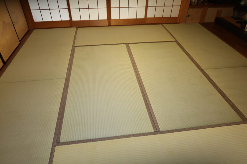 国産熊本の本格いぐさ畳を張替えました茨木