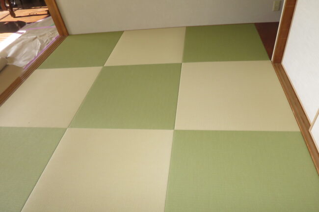 赤ちゃんにピッタリの和紙畳の問い合わせでした枚方